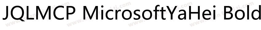 JQLMCP MicrosoftYaHei Bold字体转换